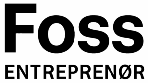 Foss Entreprenør svart logo